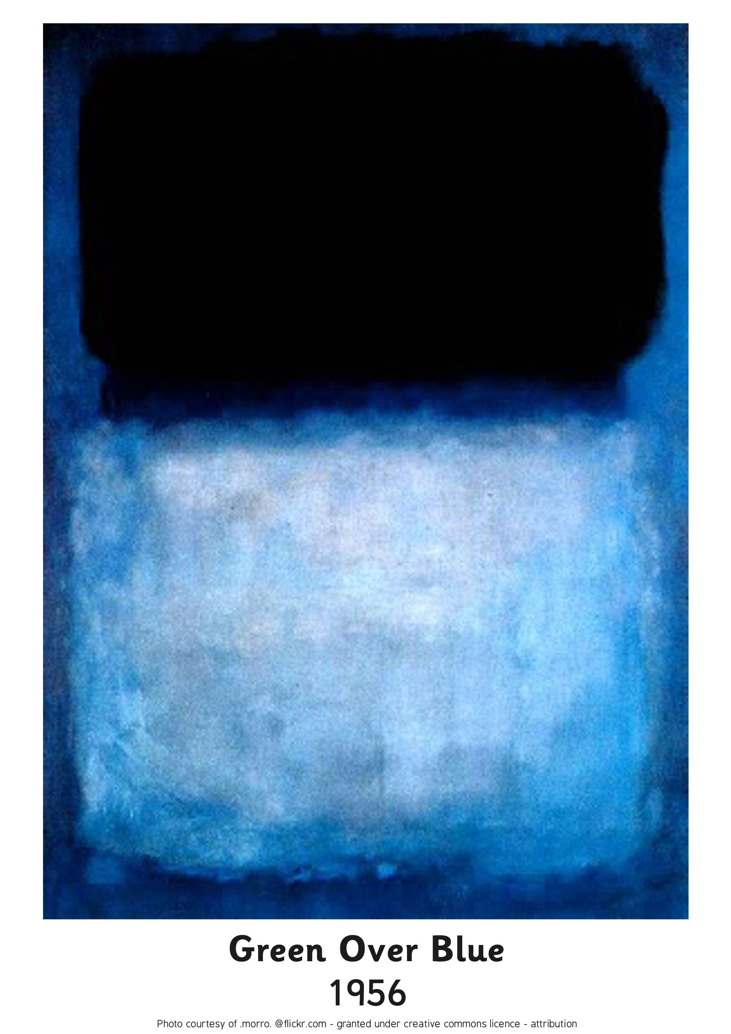 Mark Rothko, Green Over Blue, 1956